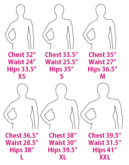 Standard Female Body Sizes 