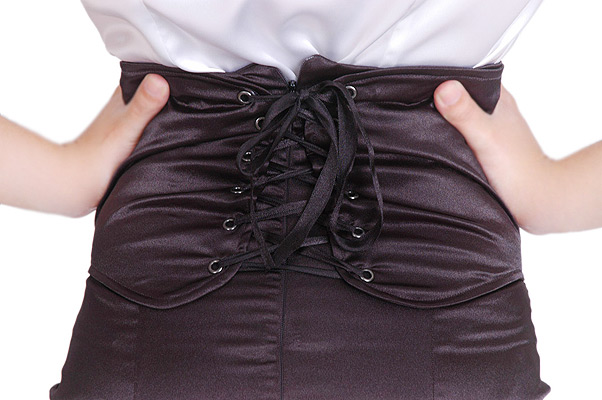 high waist long corset skirt 06