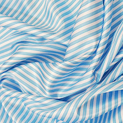 petite stripes capri blue