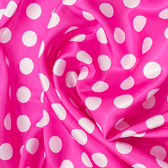polka dots shocking pink